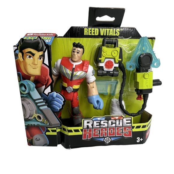 Rescue Heroes Reed Vitals Medical Rescue Cadet With Backpack Fisher Price New - Picture 1 of 12